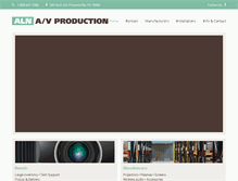 Tablet Screenshot of aln-av.com